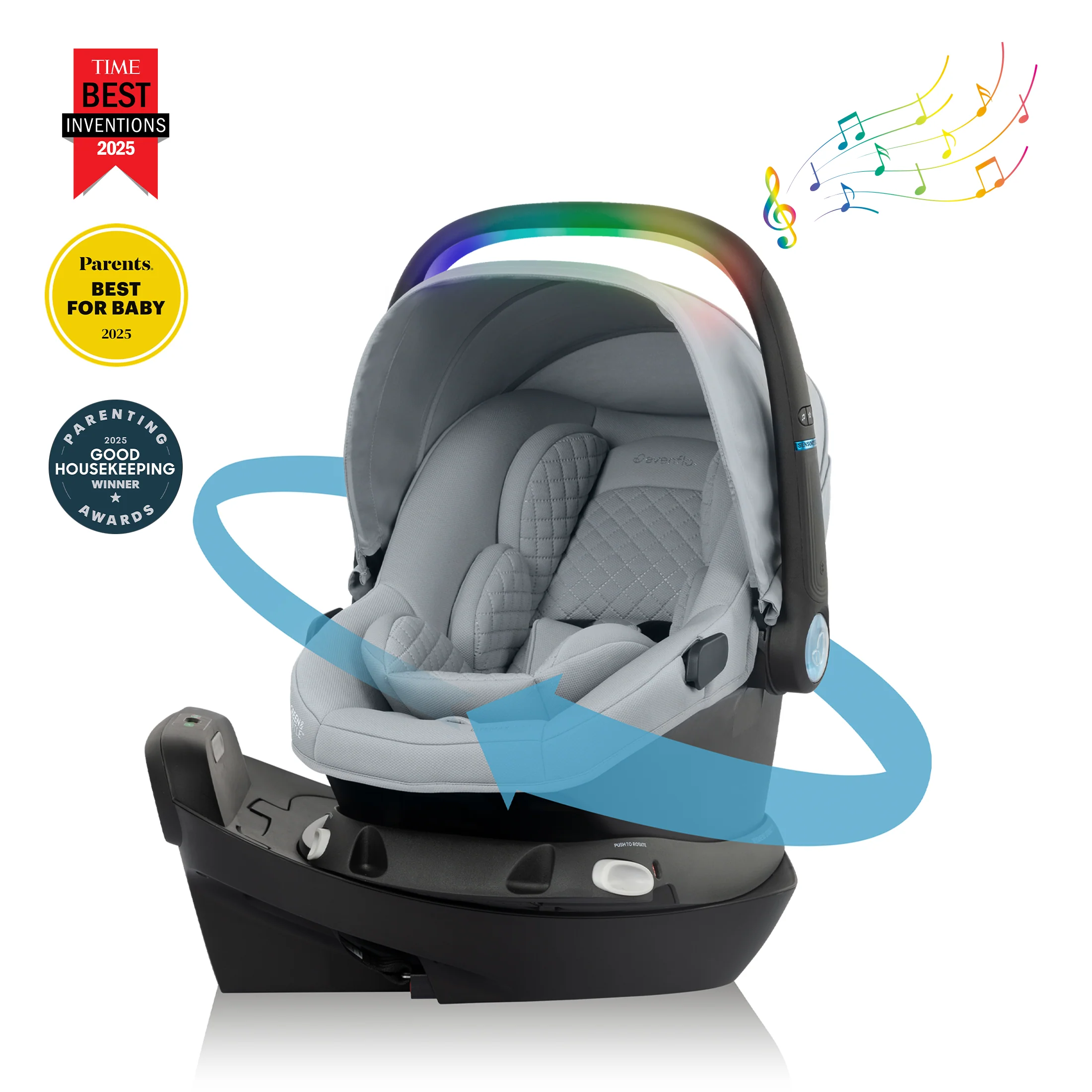 Revolve180 LiteMax NXT Rotating Infant Car Seat with SensorySoothe - Image 3