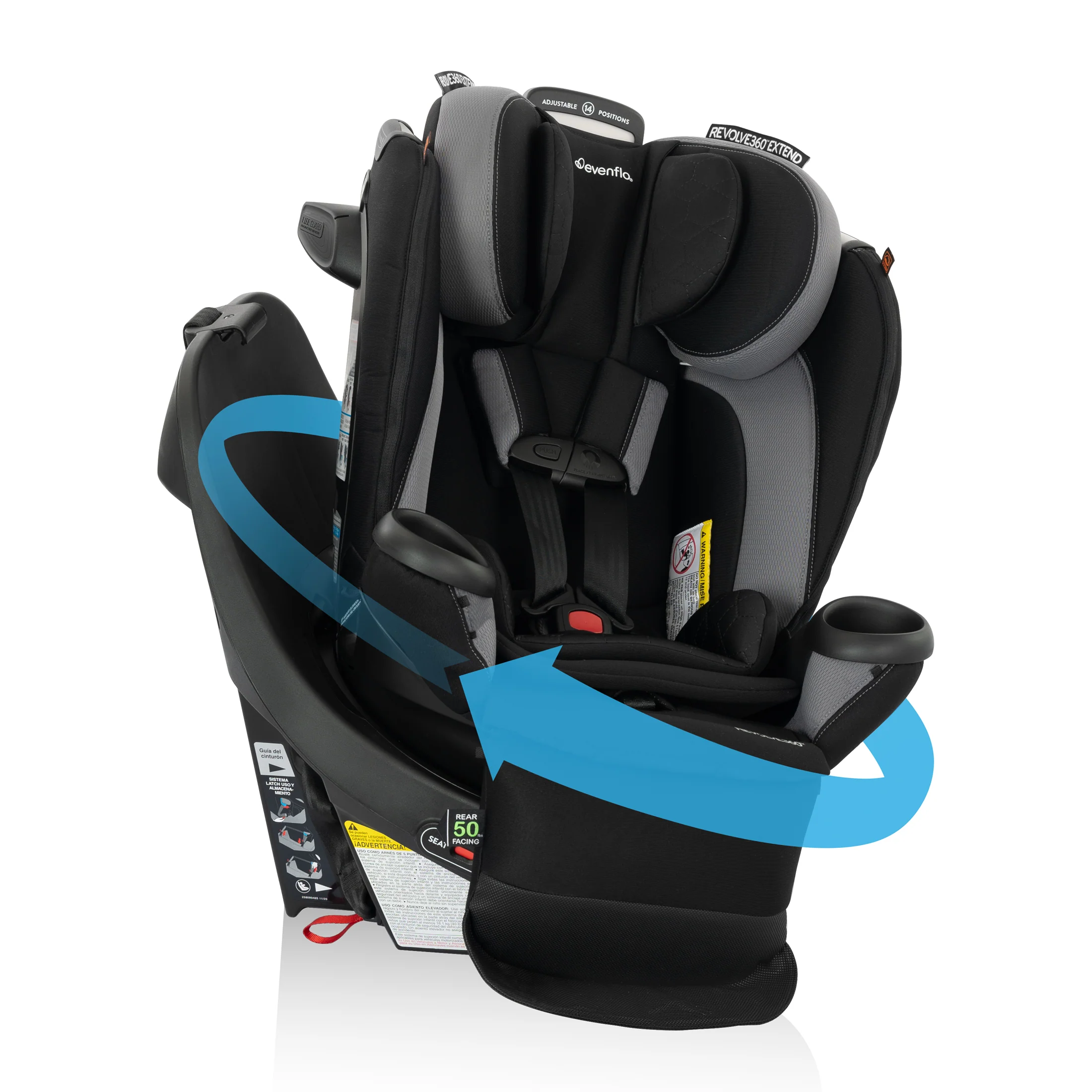 Revolve360 Extend All-in-One Rotating Car Seat with Quick Clean Cover - Image 3