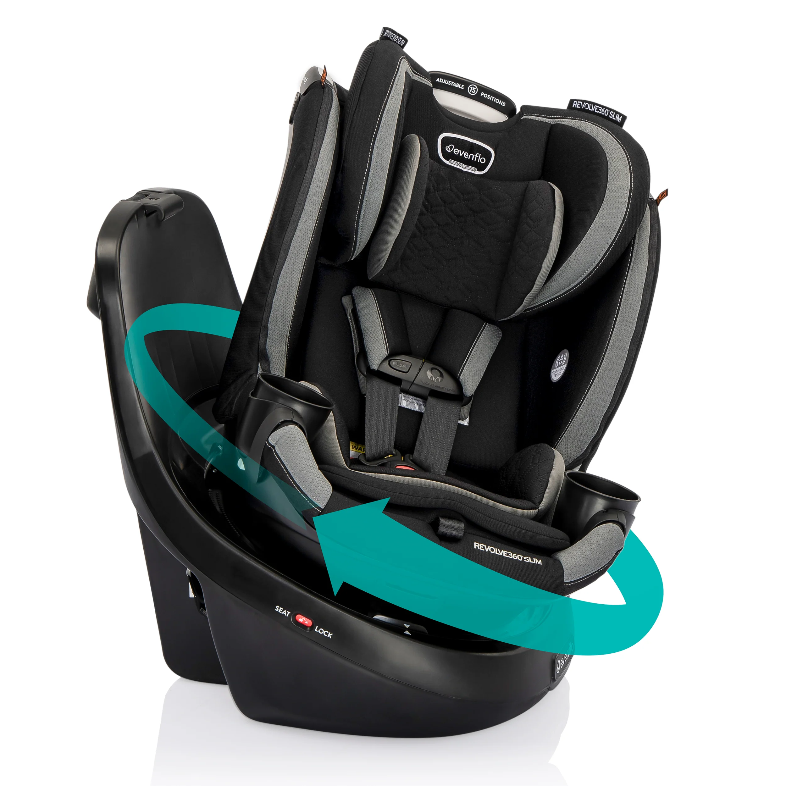 Revolve360 Slim 2-in-1 Rotating Car Seat with Quick Clean Cover - Image 5