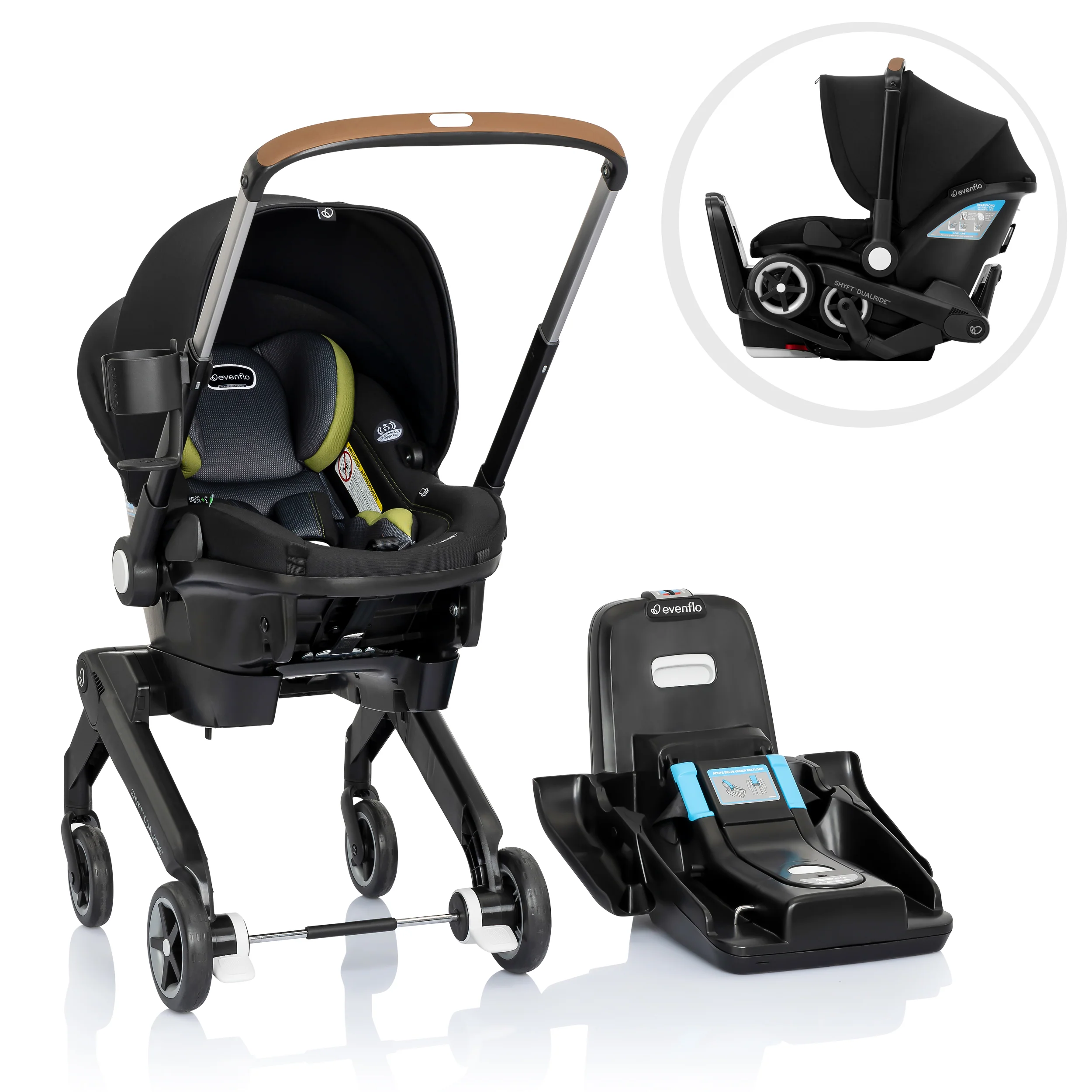 Shyft DualRide Infant Car Seat Stroller Combo with Carryall Storage - Image 3