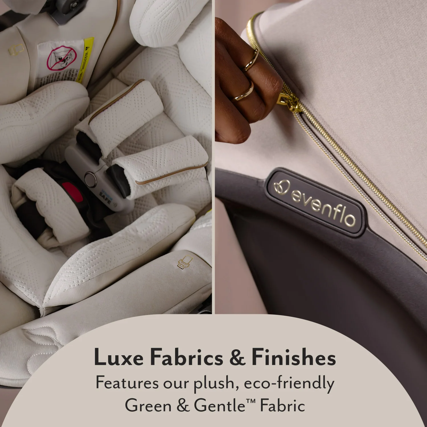 Limited Edition Shyft™ DualRide™ Infant Car Seat + Stroller Combo with Green & Gentle™ Fabric - Image 7