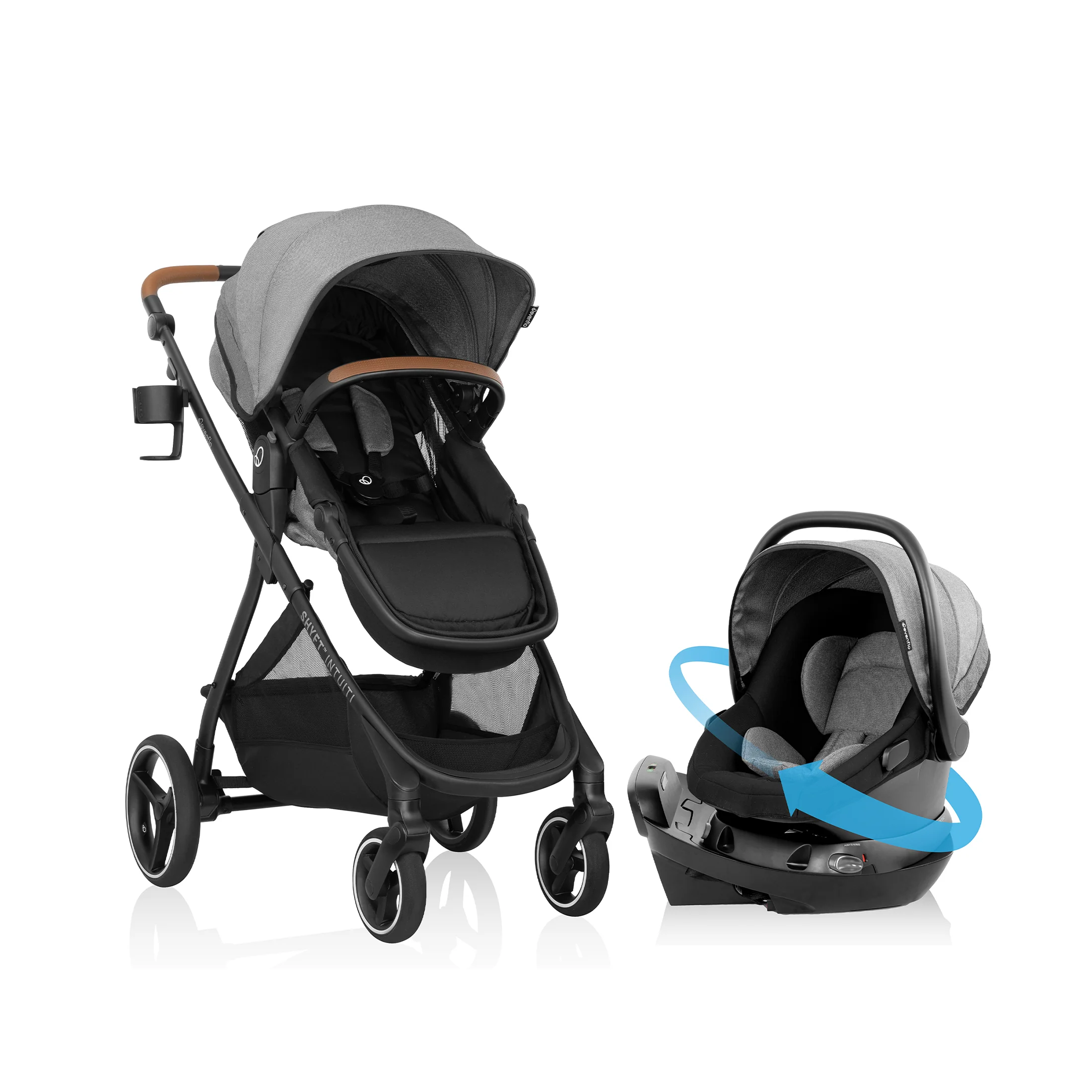 Shyft Intuiti Travel System with Revolve180 LiteMax NXT Rotating Infant Car Seat - Image 3